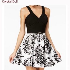 Women’s black and white dress